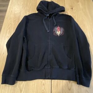 Slipknot 'Burn Me Away' Black Large Full Zip Hoodie - OFFICIAL Licensed Tag